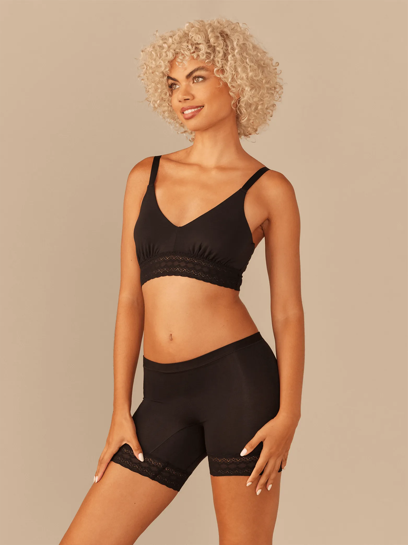 FeelFree Lace Long Boyshort | Papaya Party