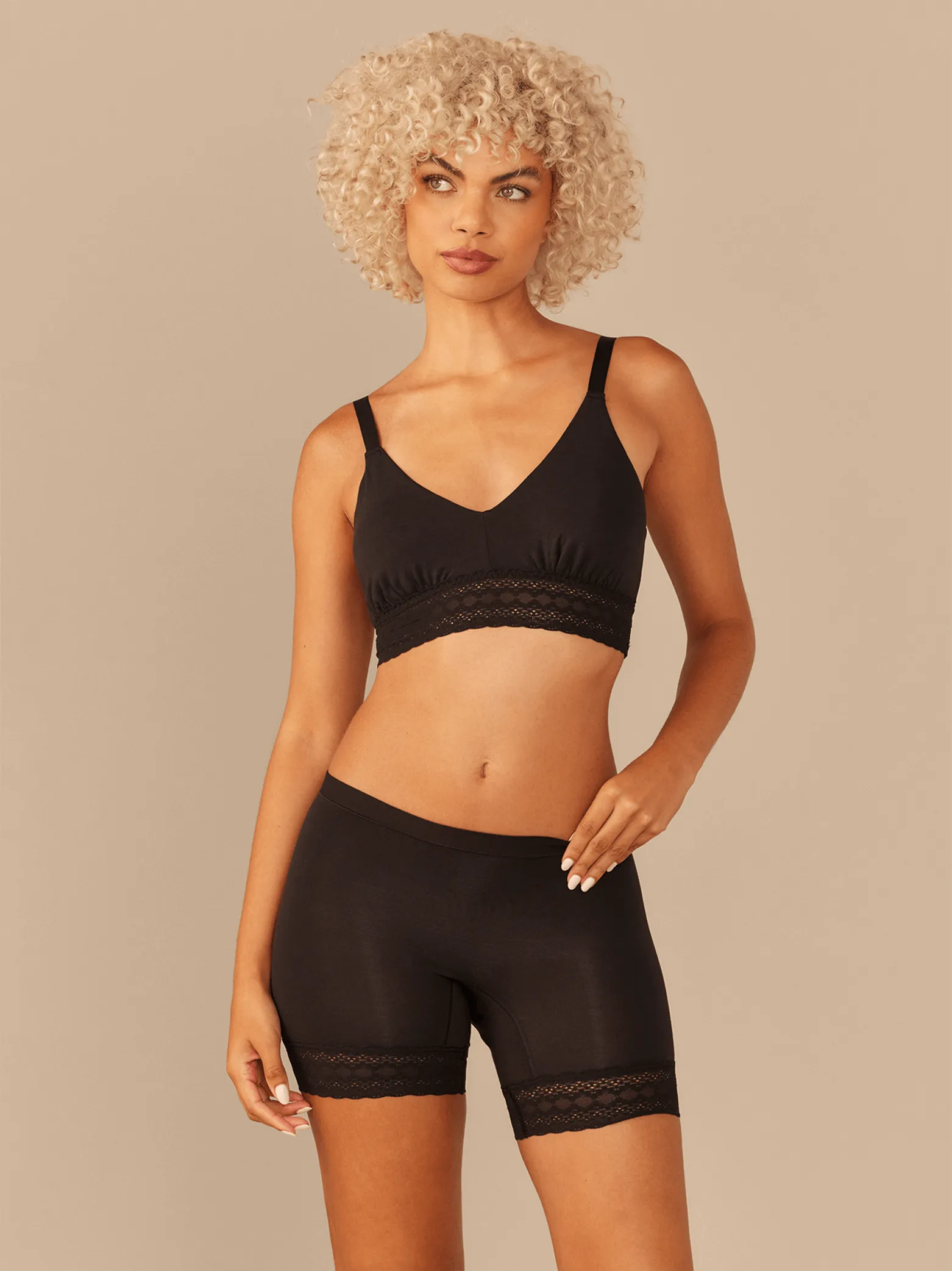 FeelFree Lace Long Boyshort | Papaya Party