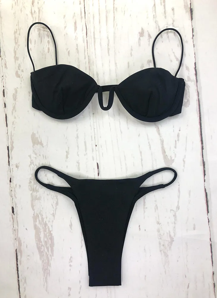 Fine Strap Balconette Top & Rio Bottom