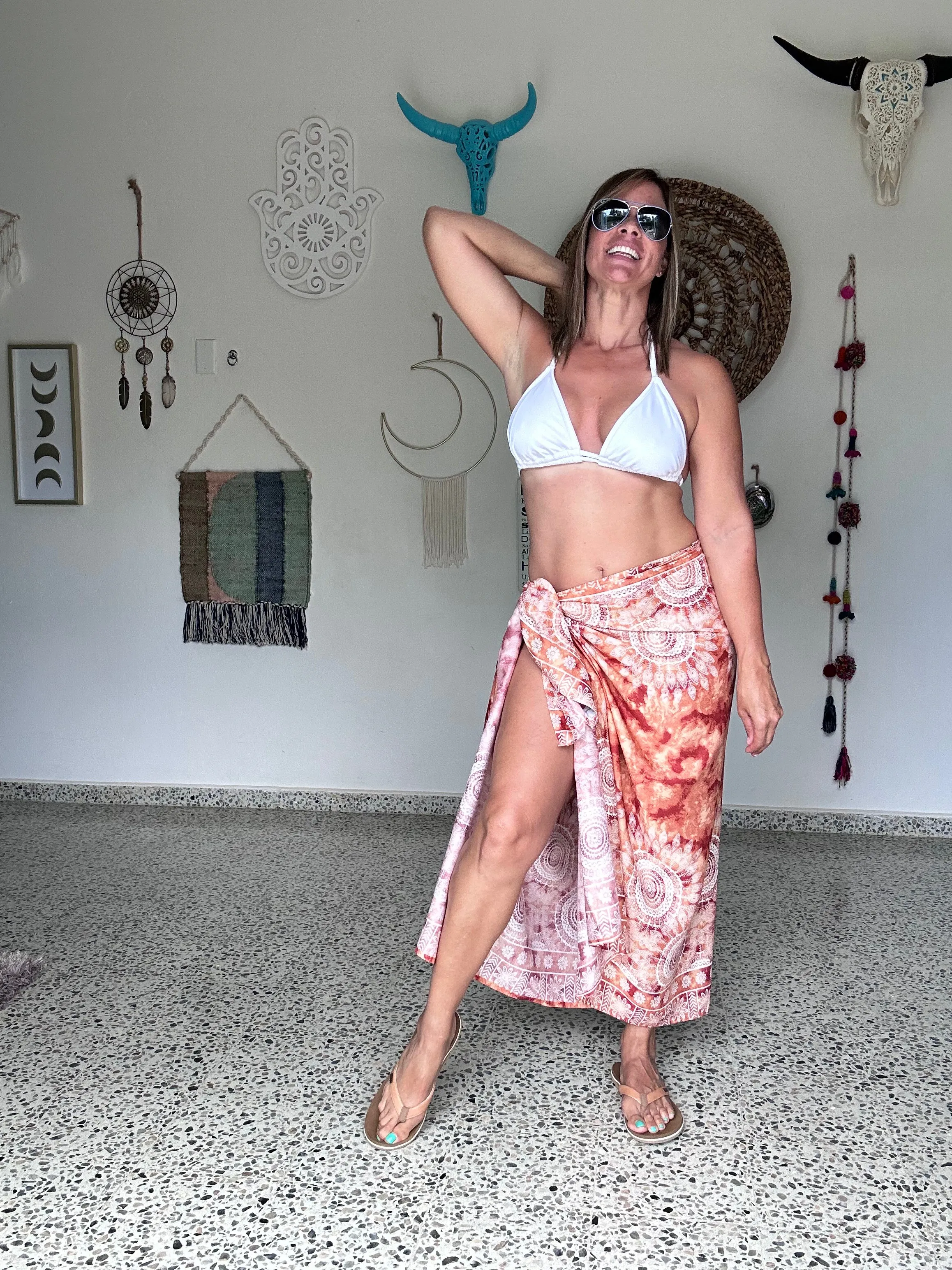 Fire Coral Sarong