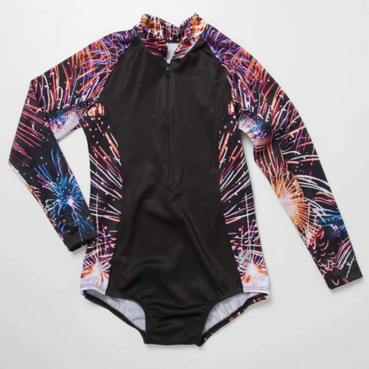 FIREWORKS LONG SLEEVE SWIMSUIT
