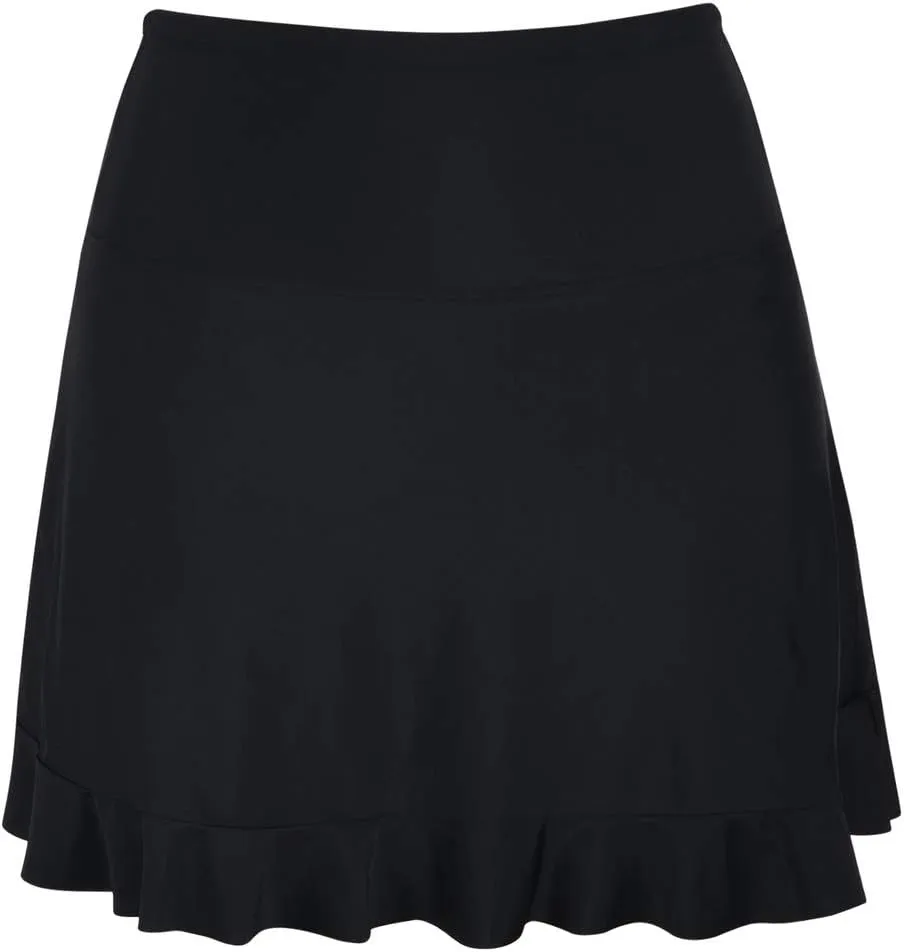 Firpearl Women's Swim Skirt High Waisted Bikini Bottoms Athletic Modest Swimsuit Bottom with Brief