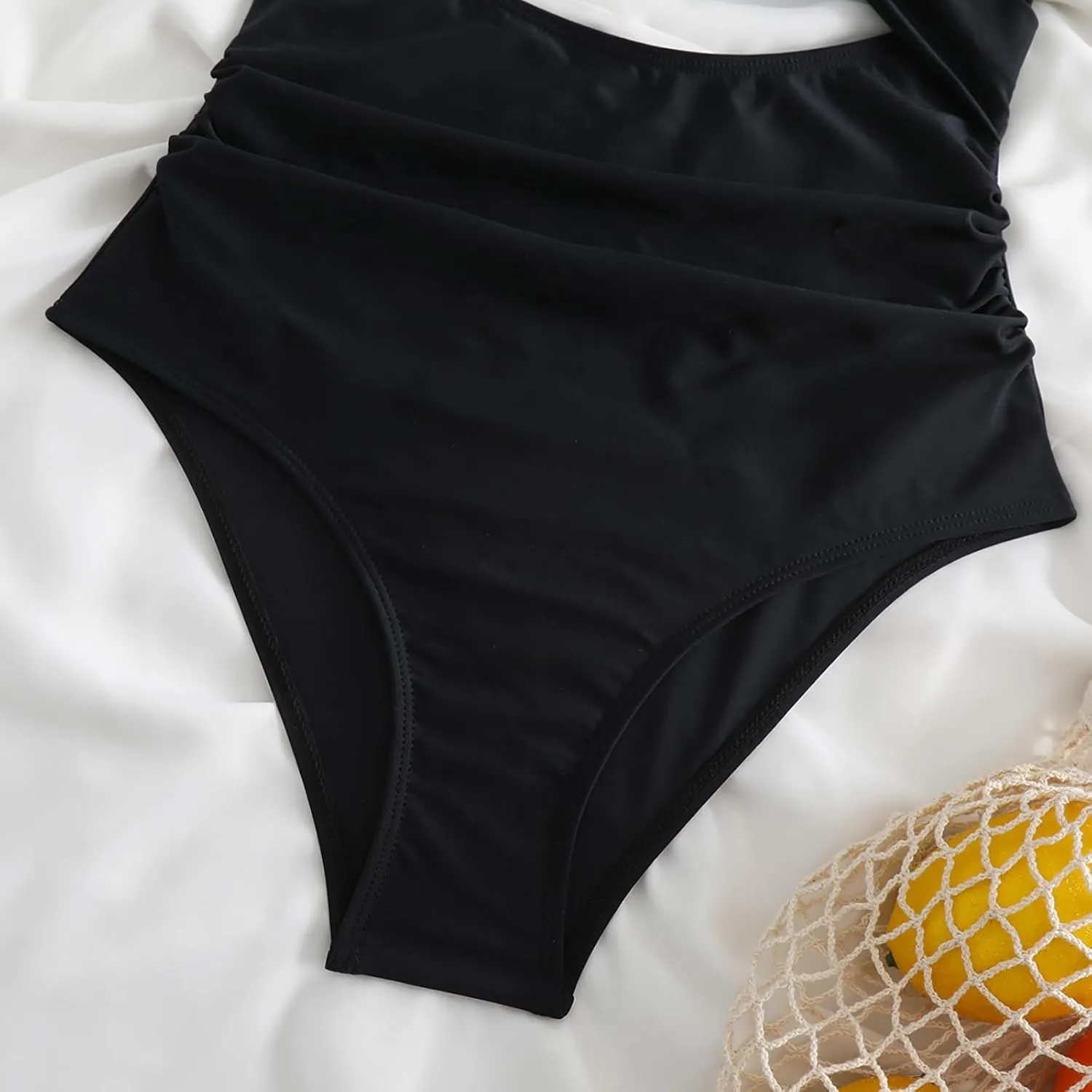 Firzero Tummy Control Swimsuits for Women Sexy Backless One Piece Bathing Suit 2024 Trendy High Waist Halter Monokini