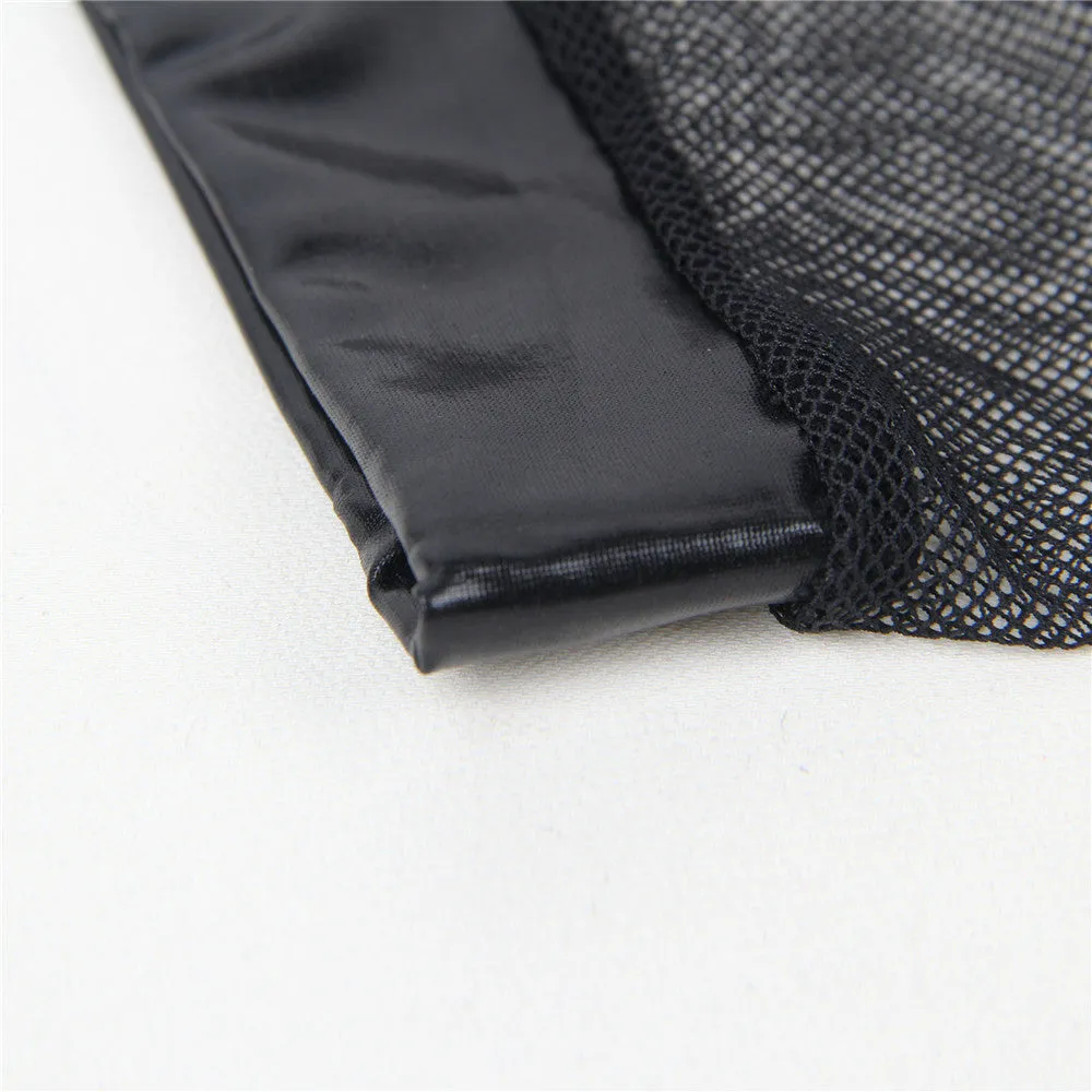 Fishnet Men's Underwear Briefs with Wet-look Panel Scandals