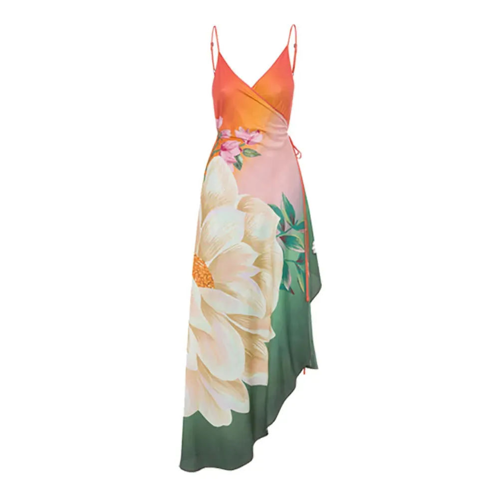 Floral One-piece Swimsuit Bikini Skirt & Dress