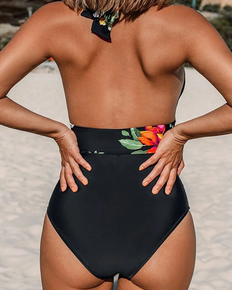 Floral One Piece Swimsuit