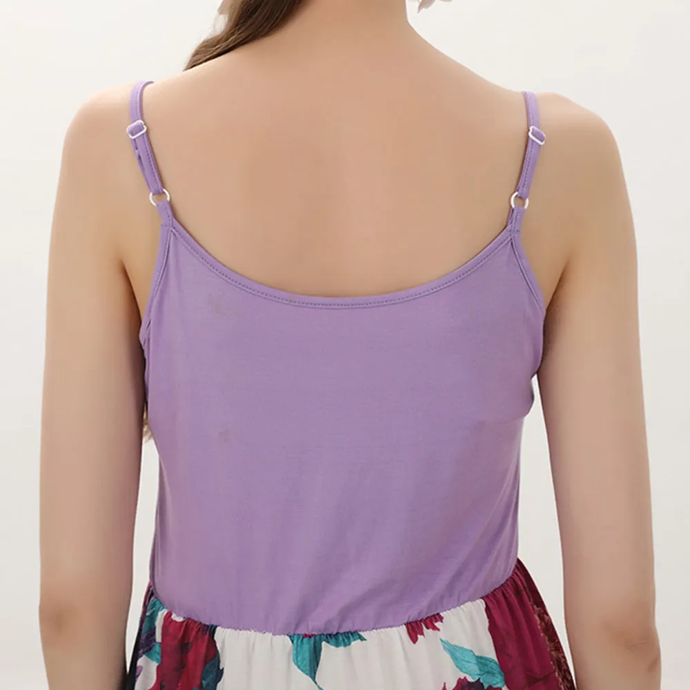 Floral Print Cami Maternity Dress