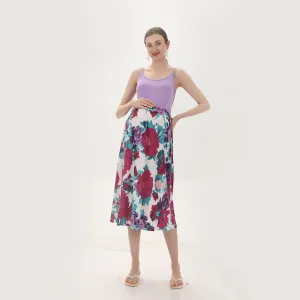 Floral Print Cami Maternity Dress