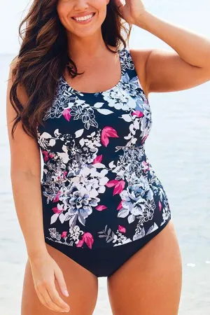 Floral Print Feminine Beach Tankini