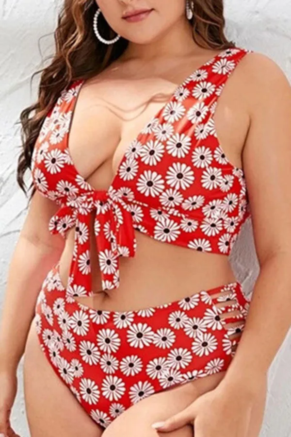 Floral Print Girly Bikini