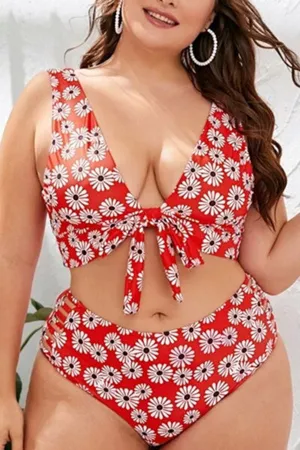 Floral Print Girly Bikini