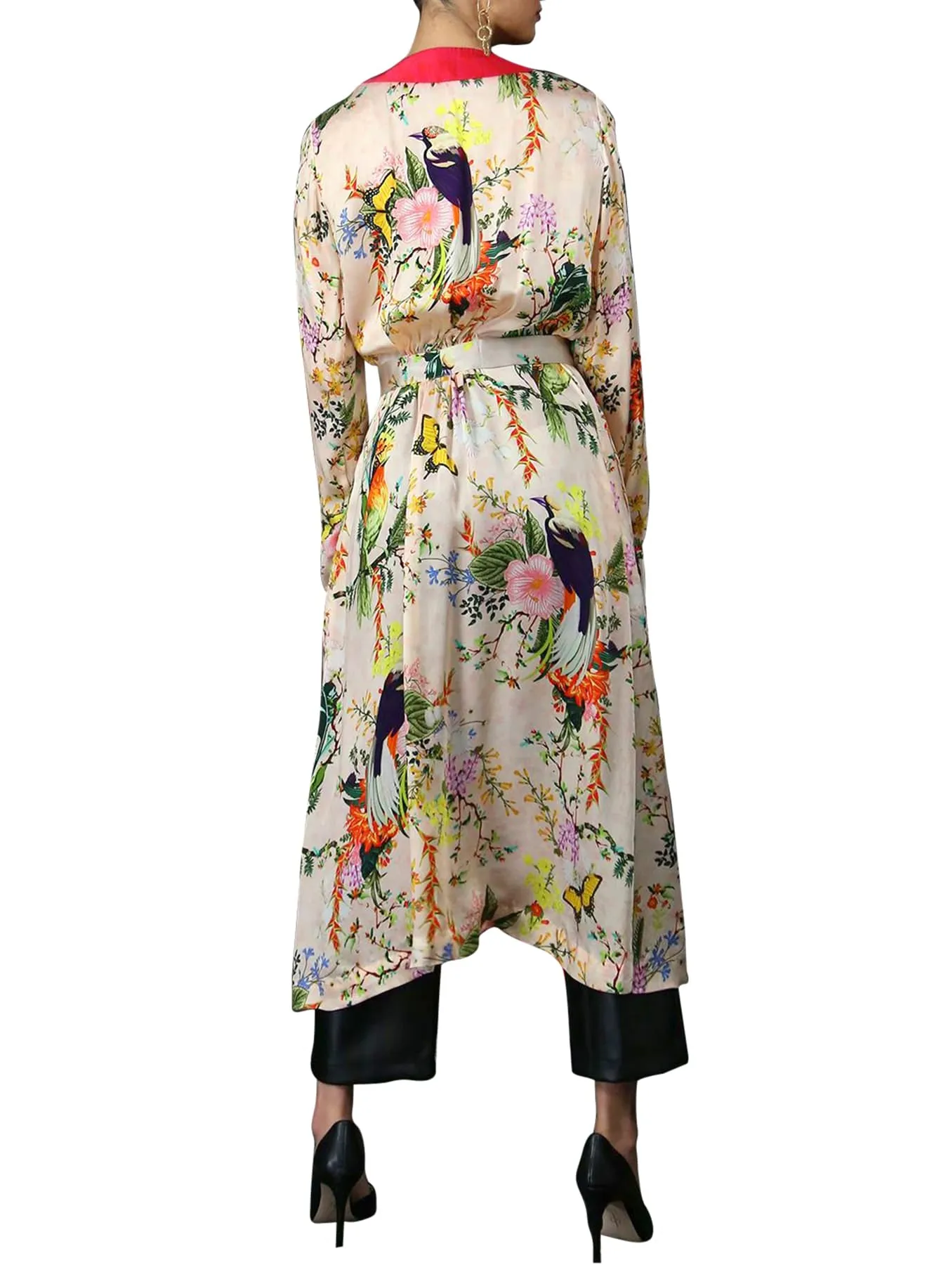 Floral Print Kimono