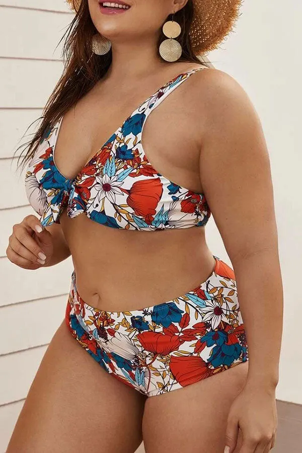Floral Print Sweet Bikini