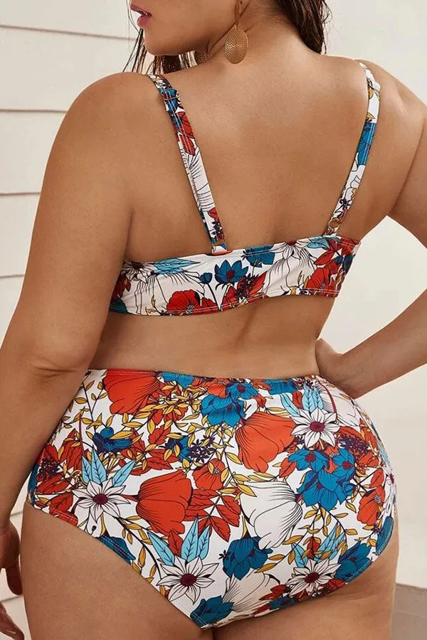 Floral Print Sweet Bikini