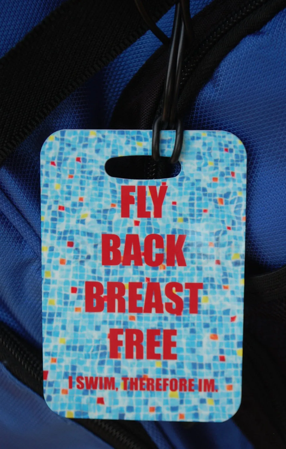 Fly Back Breast Free Swim Bag Tag