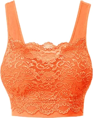 Full Coverage Bras for Women Comfort Lace T Shirt Bras Lightly Lined Beauty Back Smoothing Hides Back Fat Bralette