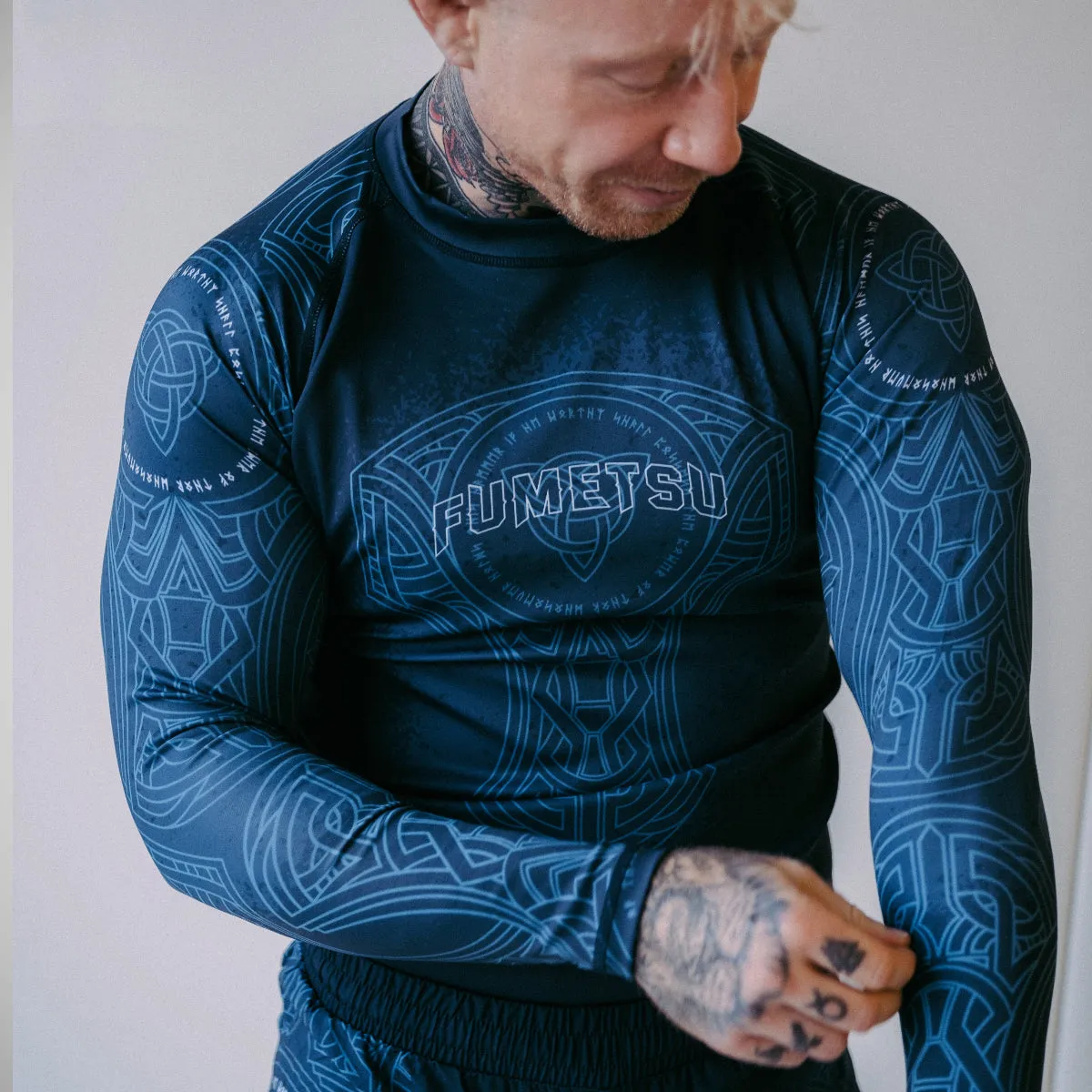 Fumetsu Mjolnir Long Sleeve Rash Guard Blue/Black