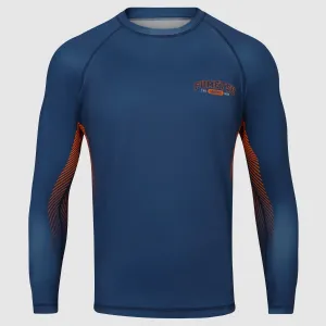 Fumetsu Varsity Long Sleeve Rash Guard Navy