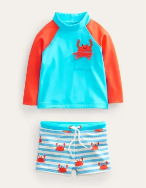 Fun Rash Vest Set-Aqua Crabs