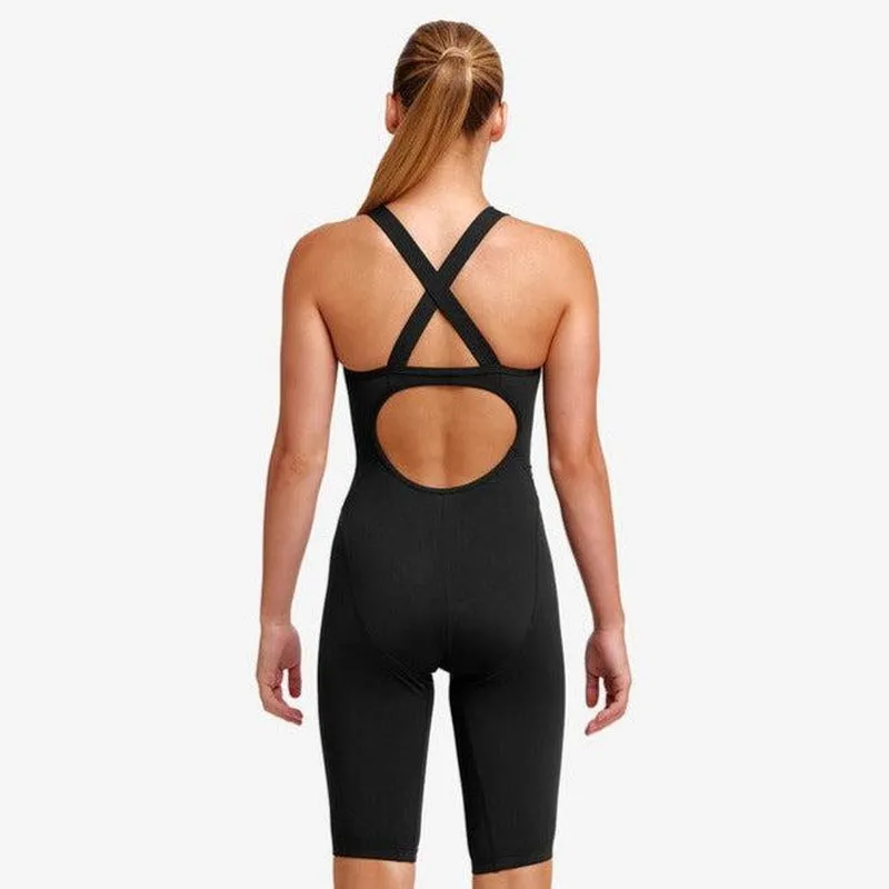 Funkita Girls Fast Legs One Piece | Still Black
