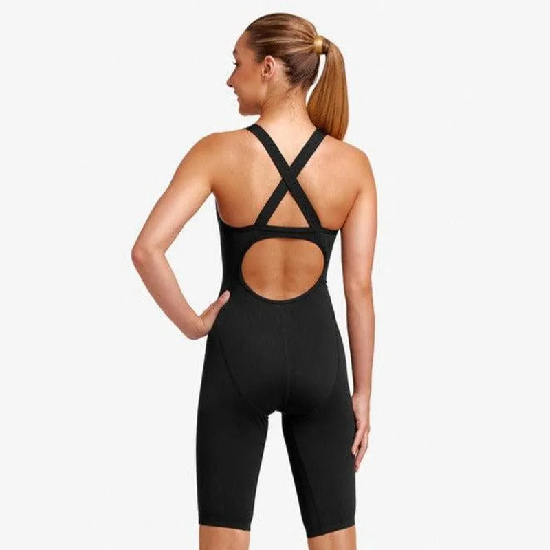 Funkita Girls Fast Legs One Piece | Still Black