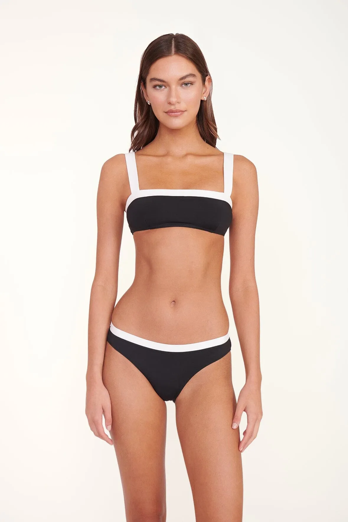 GEMMA BIKINI BOTTOM | BLACK WHITE
