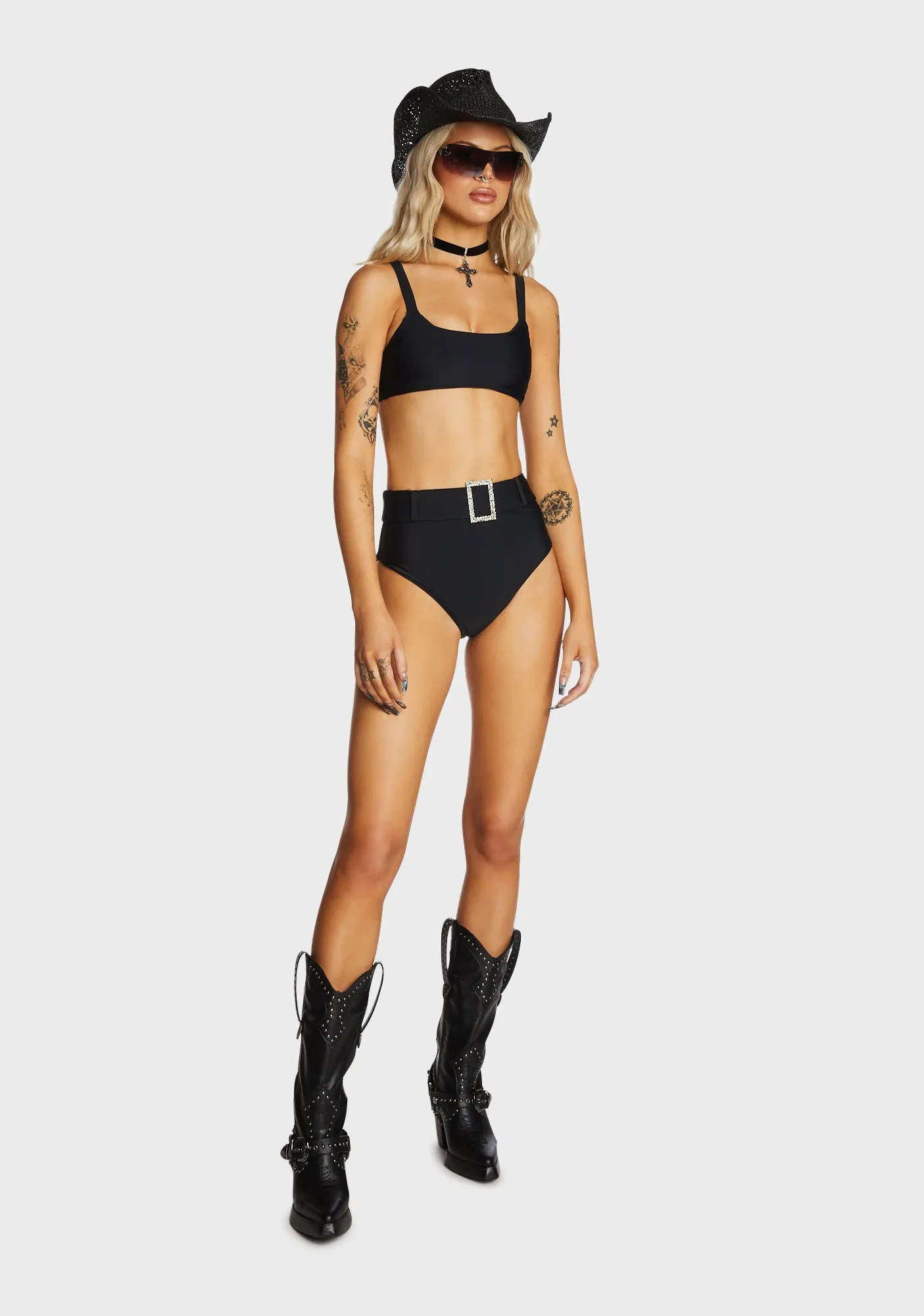 Girl Posse Bikini Set - Black