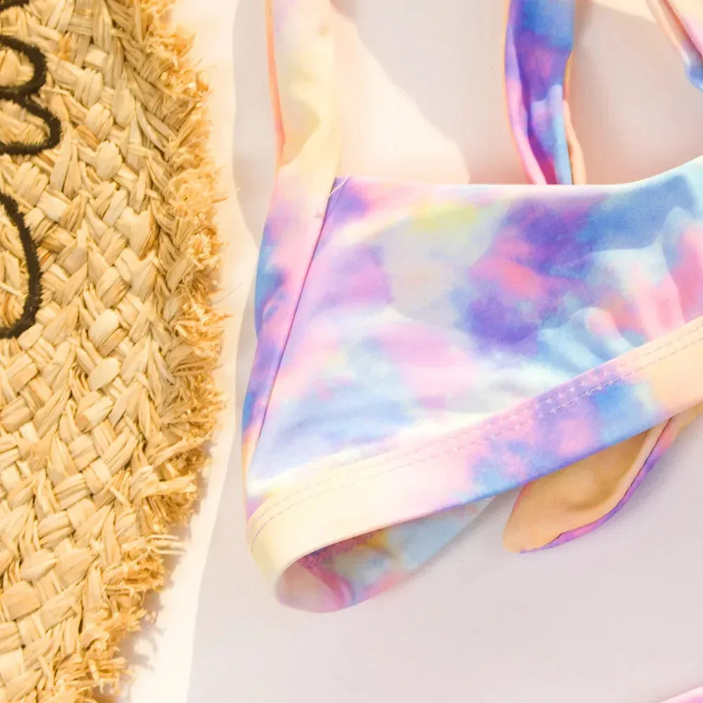 Girl Swimwear Two Pieces Swimsuits Girls Bikini Sets Kids Bathing Suits Children Beach Biquini Girl Bikinis Swimming Wear 6-14Y