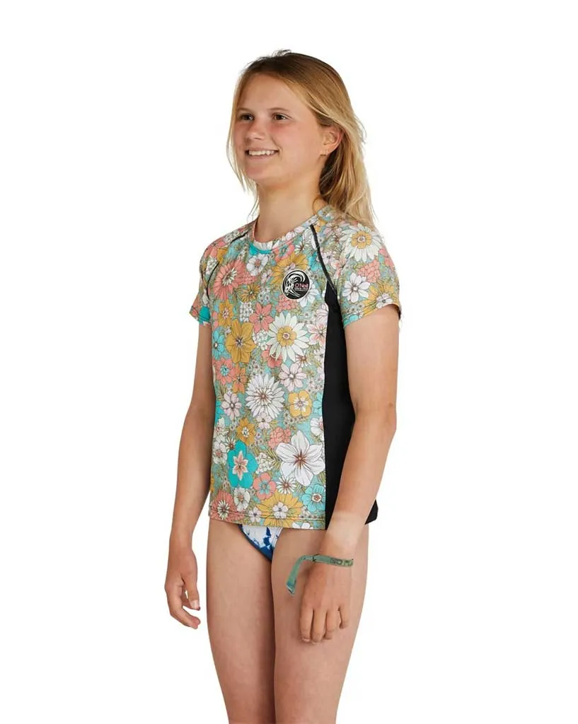Girls Bahia Uv Ss Rash Tee