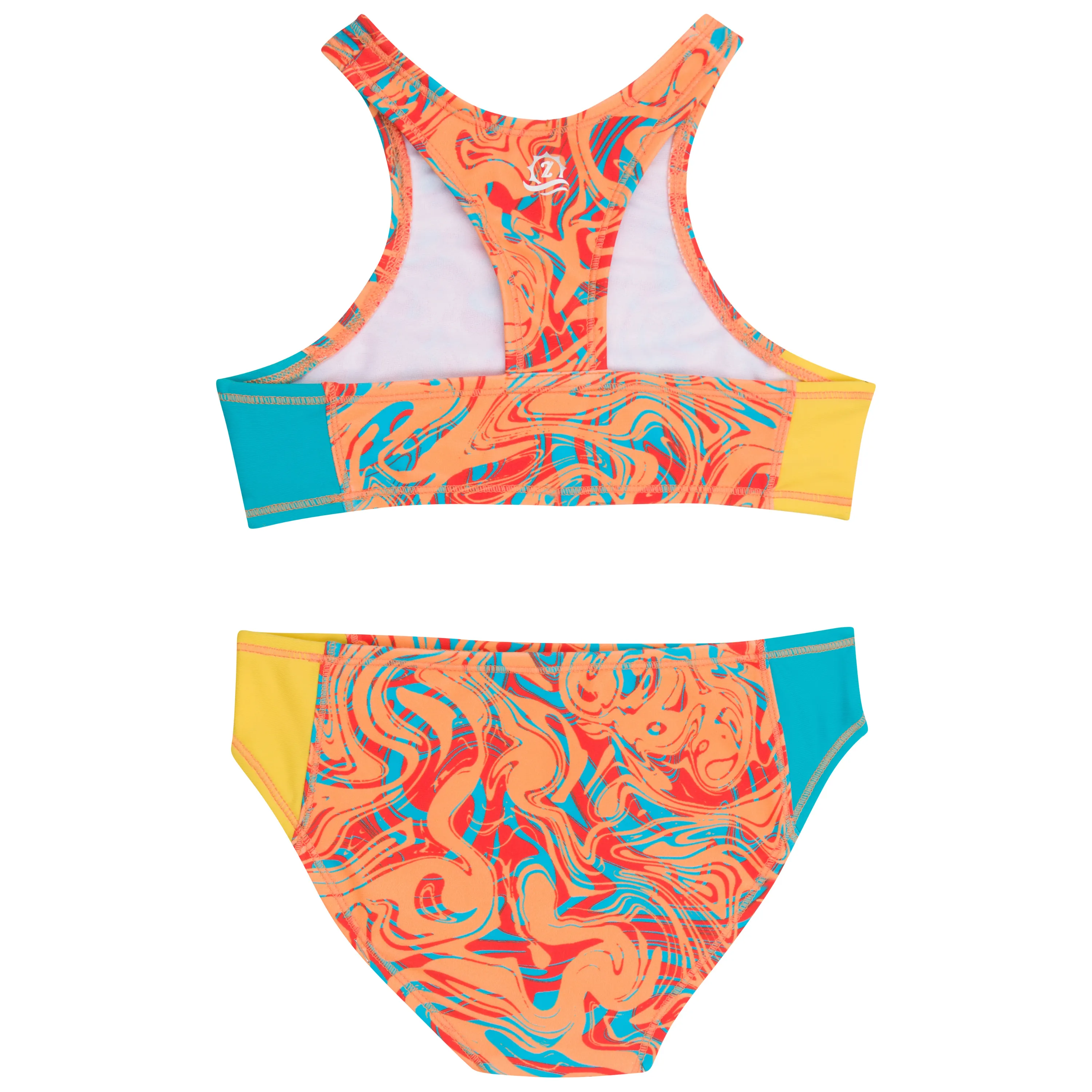 Girls Halter Top Bikini Set (2 Piece) | "Swirl"