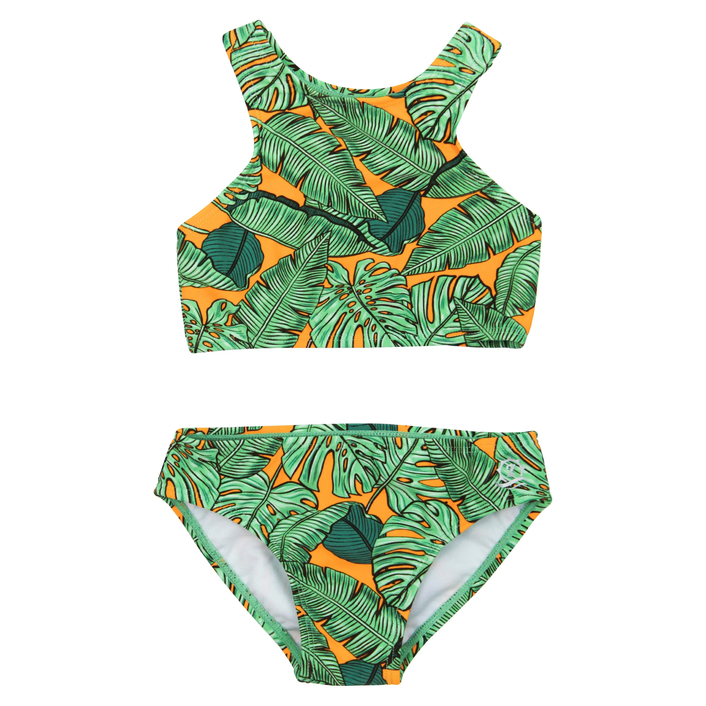 Girls Halter Top Bikini Set (2 Piece) | "The Tropics"