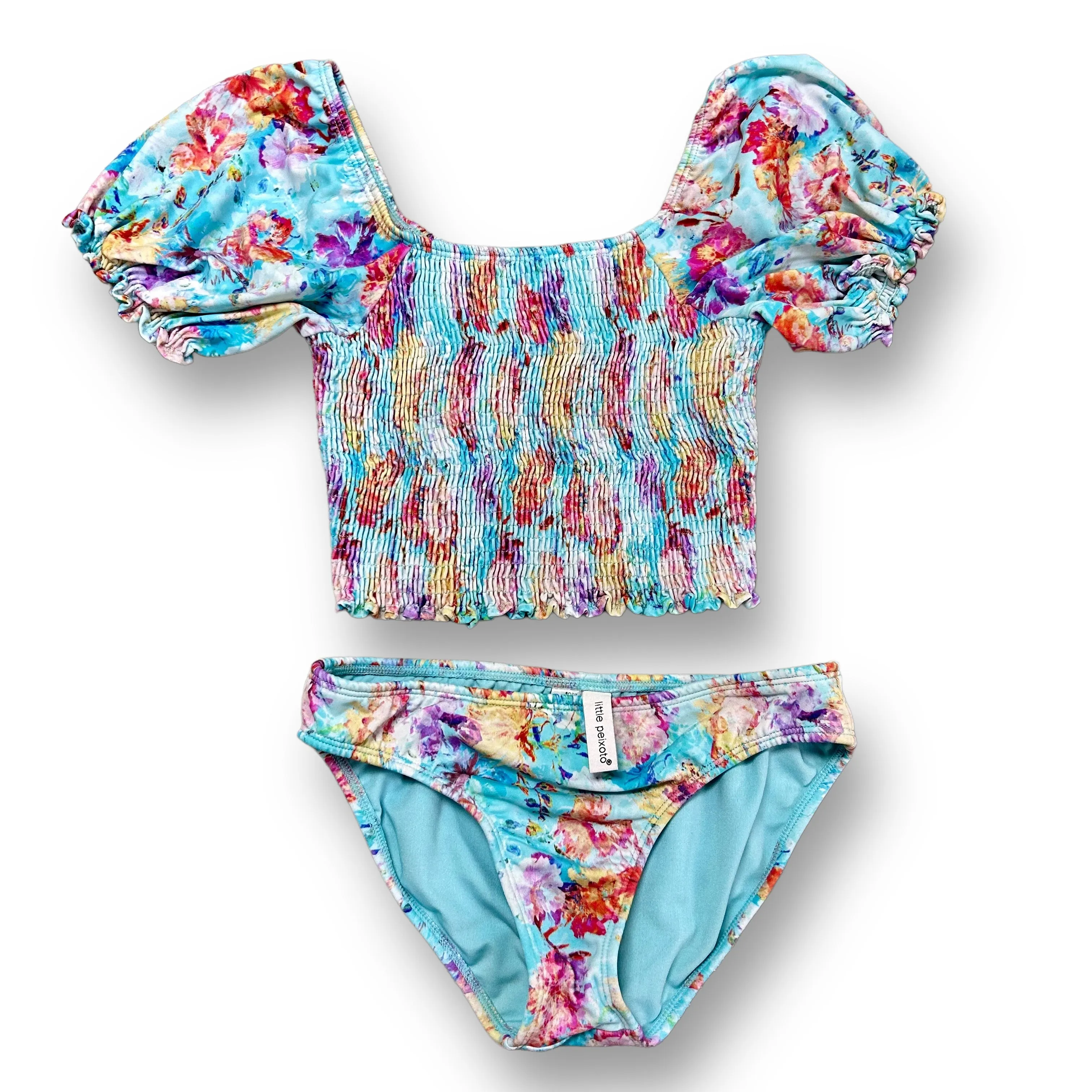 Girls Little Peixoto Size 12 Smocked 2-Pc Specialty Brand Swim Suit