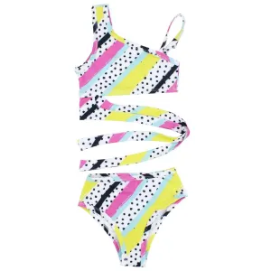 Girl's Multicolored Tankini