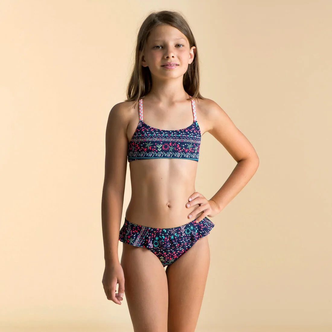 Girls’ Swimming Swimsuit Bottoms Lila