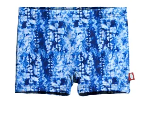 Girls UPF 50  Printed Swim Boy Shorts  | Water Cascade