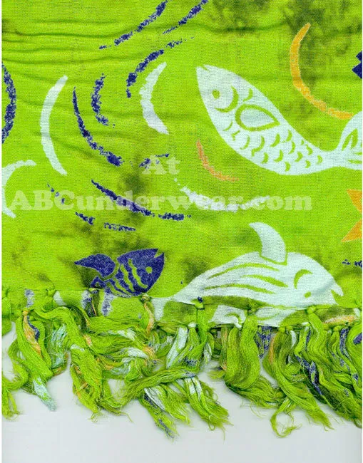 Green Fish Sarong