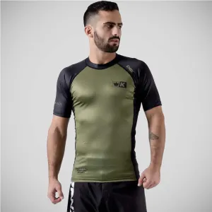 Green Kingz Krown Short Sleeve Rash Guard