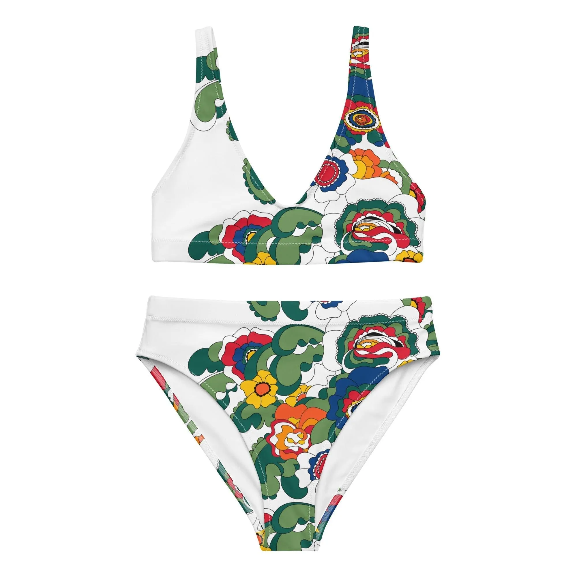 GROOVY KURBITS white - Bikinis made of recycled material