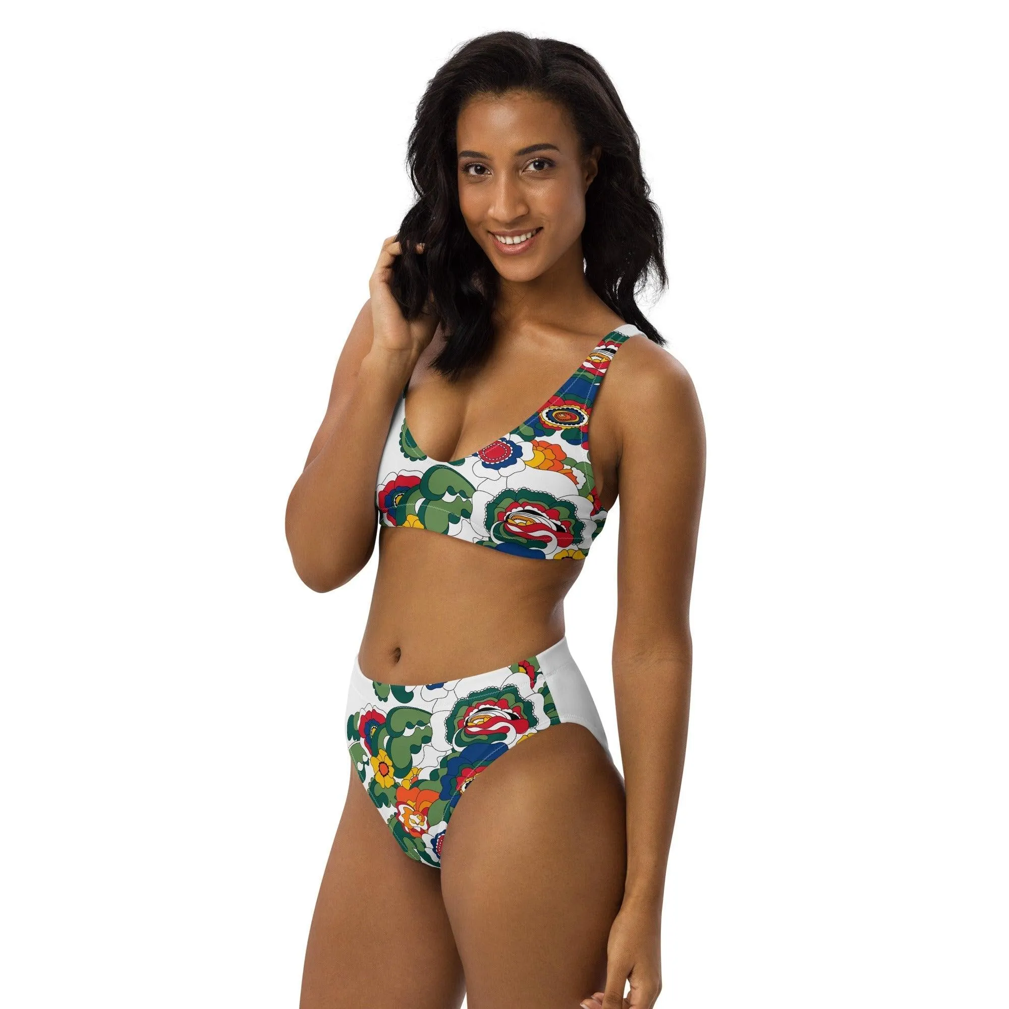 GROOVY KURBITS white - Bikinis made of recycled material