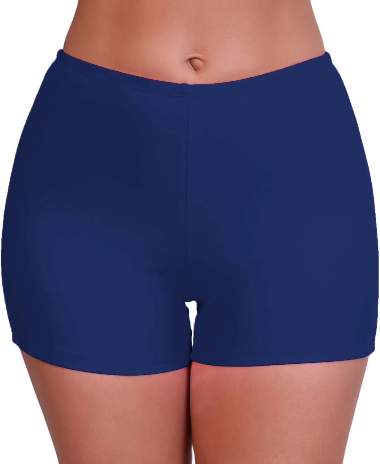 Halcurt Women's 3" High Waisted Swim Board Shorts Tankini Bottoms Boyshorts Beach Swimsuit