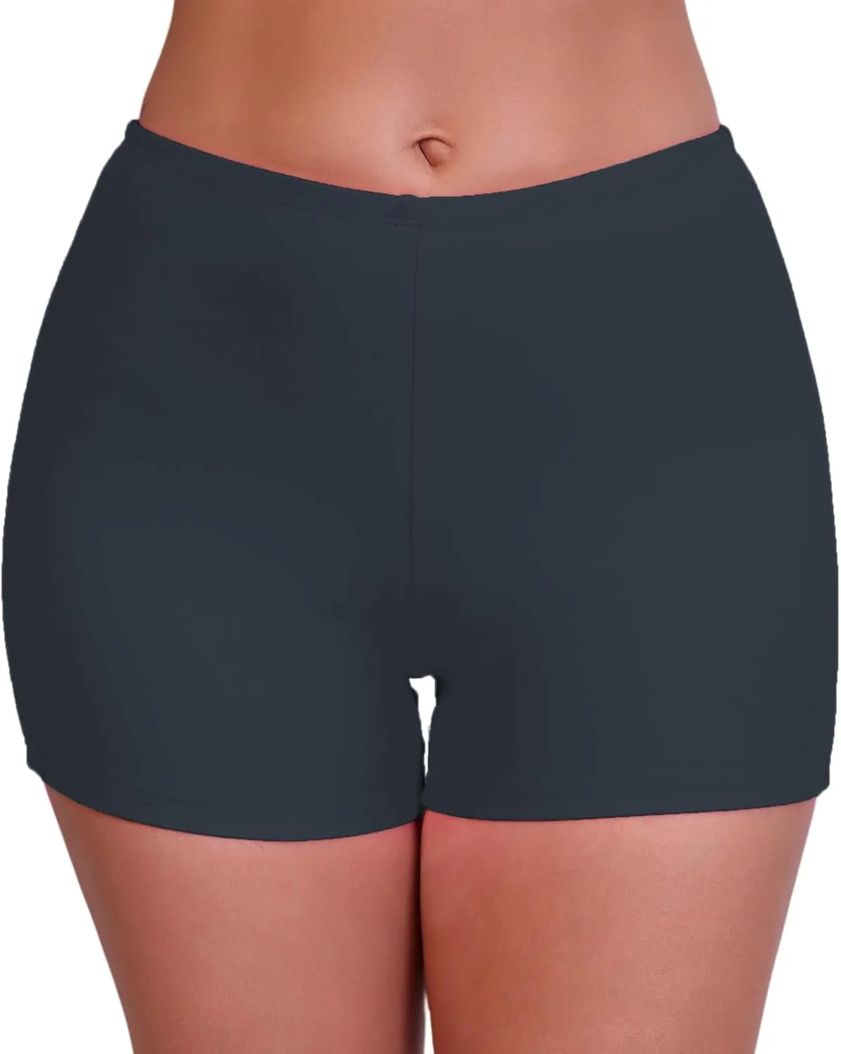 Halcurt Women's 3" High Waisted Swim Board Shorts Tankini Bottoms Boyshorts Beach Swimsuit