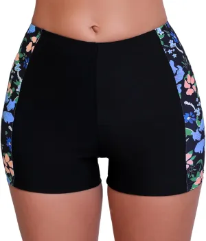 Halcurt Women's 3" High Waisted Swim Board Shorts Tankini Bottoms Boyshorts Beach Swimsuit