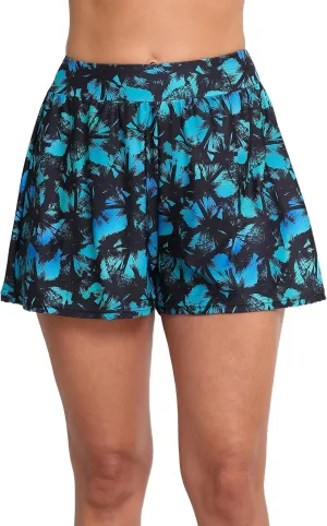 Halcurt Women's High Waisted Board Shorts with Liner Bikini Swim Bottoms