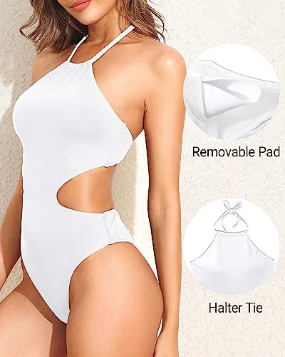 Halter Monokini One Piece Swimwear