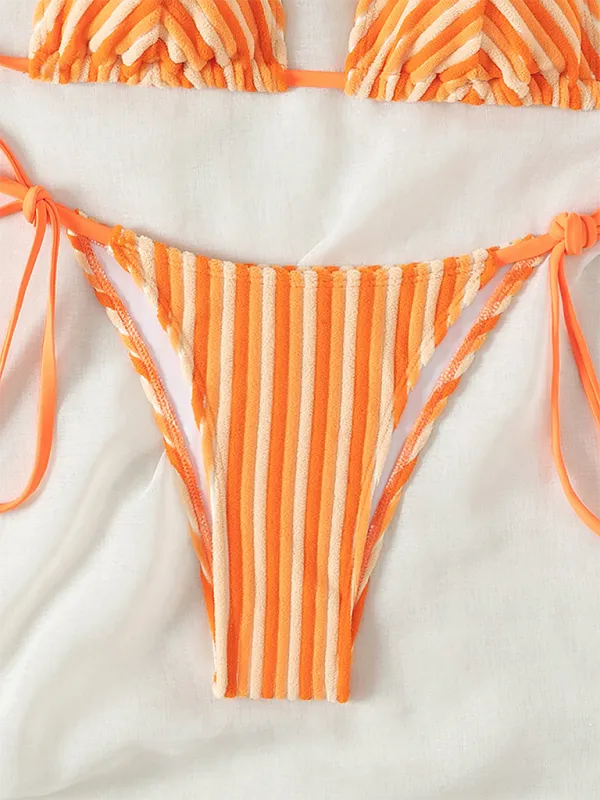 Halter neck bikini summer beach vacation swimsuit