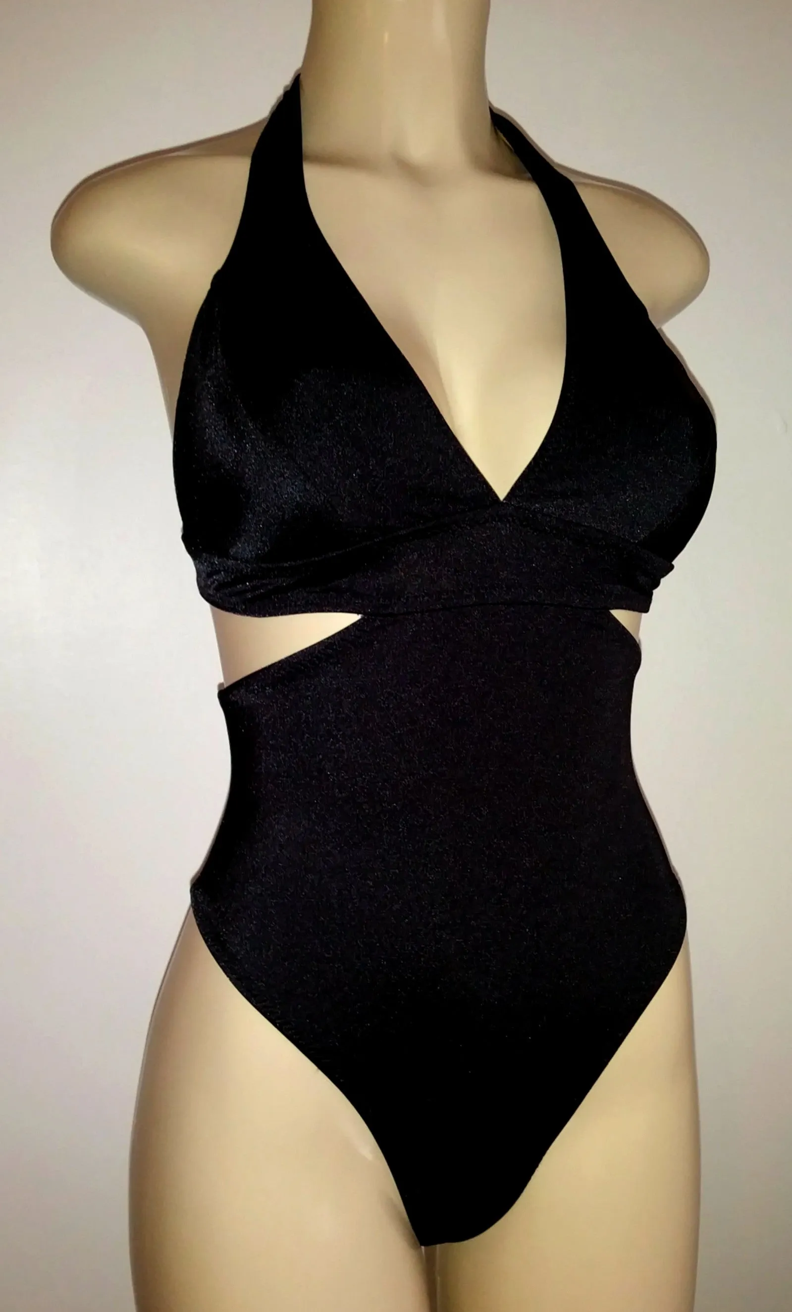 Halter One Piece Swimsuits with High Waist Coverage