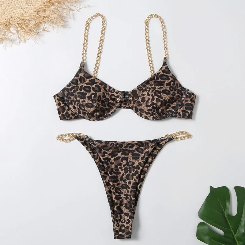 Halter Strap Bikini Beachwear