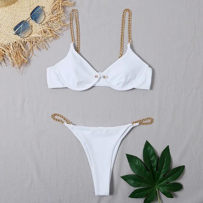 Halter Strap Bikini Beachwear