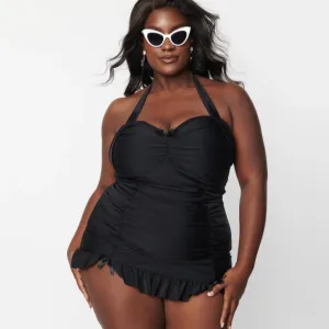HALTER SWIM DRESS