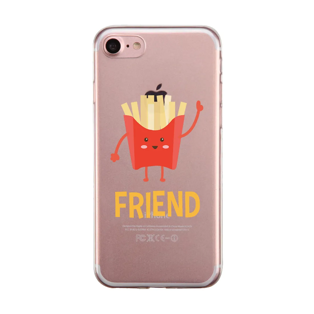 Hamburger Fries BFF Matching Phone Covers Whimsical Fun Food Gift